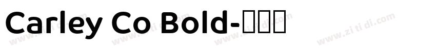 Carley Co Bold字体转换